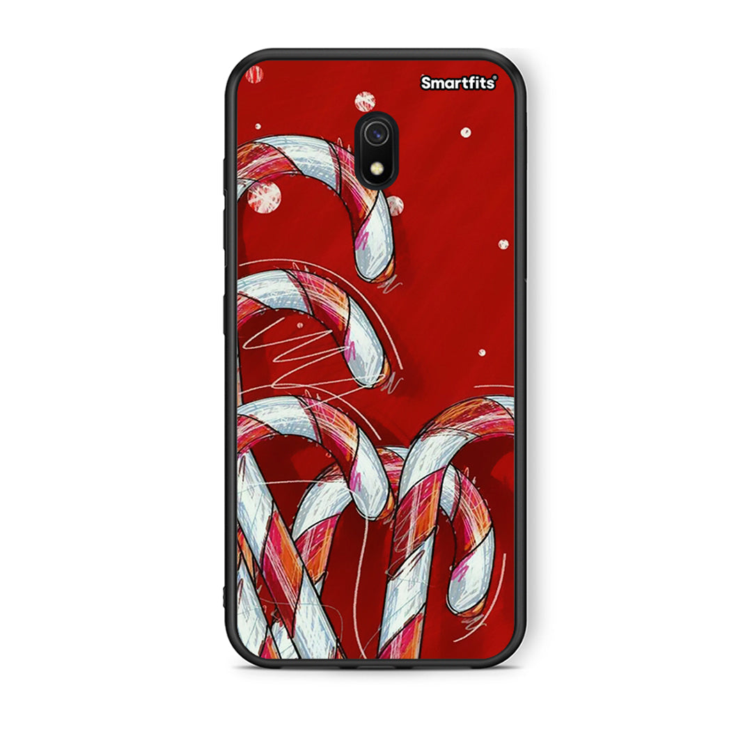 Xiaomi Redmi 8A Candy Cane θήκη από τη Smartfits με σχέδιο στο πίσω μέρος και μαύρο περίβλημα | Smartphone case with colorful back and black bezels by Smartfits
