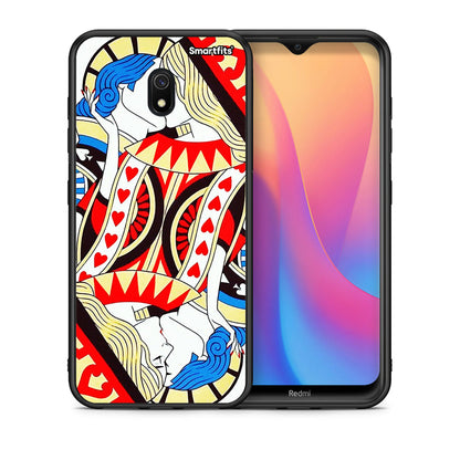 Θήκη Xiaomi Redmi 8A Card Love από τη Smartfits με σχέδιο στο πίσω μέρος και μαύρο περίβλημα | Xiaomi Redmi 8A Card Love case with colorful back and black bezels
