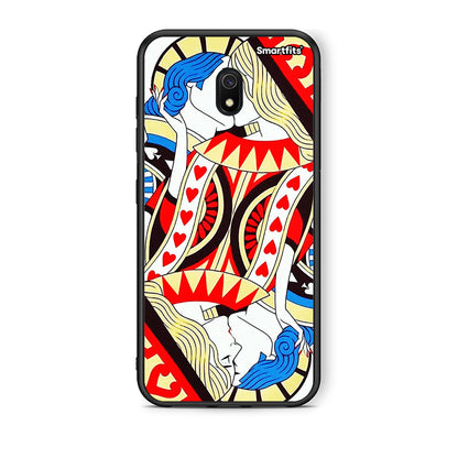 Xiaomi Redmi 8A Card Love θήκη από τη Smartfits με σχέδιο στο πίσω μέρος και μαύρο περίβλημα | Smartphone case with colorful back and black bezels by Smartfits