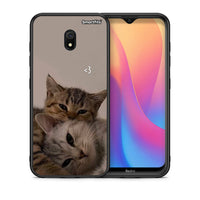 Thumbnail for Θήκη Xiaomi Redmi 8A Cats In Love από τη Smartfits με σχέδιο στο πίσω μέρος και μαύρο περίβλημα | Xiaomi Redmi 8A Cats In Love case with colorful back and black bezels