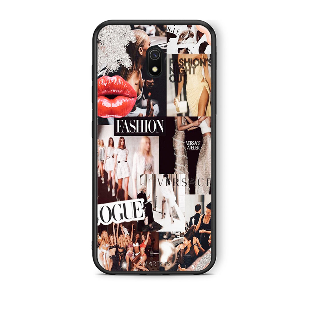 Xiaomi Redmi 8A Collage Fashion Θήκη Αγίου Βαλεντίνου από τη Smartfits με σχέδιο στο πίσω μέρος και μαύρο περίβλημα | Smartphone case with colorful back and black bezels by Smartfits