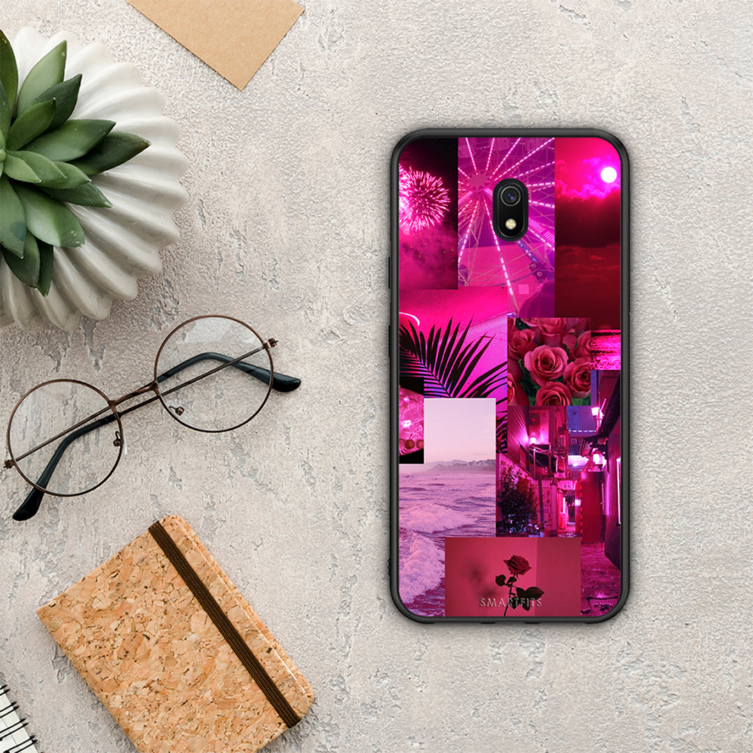 Collage Red Roses - Xiaomi Redmi 8A θήκη