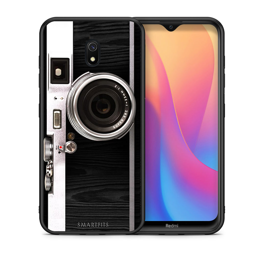 Θήκη Xiaomi Redmi 8A Emily In Paris από τη Smartfits με σχέδιο στο πίσω μέρος και μαύρο περίβλημα | Xiaomi Redmi 8A Emily In Paris case with colorful back and black bezels