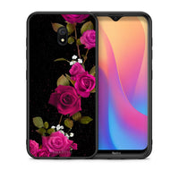 Thumbnail for Θήκη Xiaomi Redmi 8A Red Roses Flower από τη Smartfits με σχέδιο στο πίσω μέρος και μαύρο περίβλημα | Xiaomi Redmi 8A Red Roses Flower case with colorful back and black bezels
