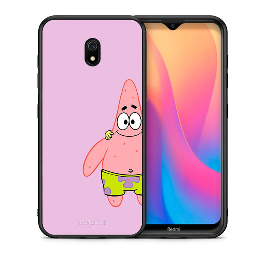 Θήκη Xiaomi Redmi 8A  Friends Patrick από τη Smartfits με σχέδιο στο πίσω μέρος και μαύρο περίβλημα | Xiaomi Redmi 8A  Friends Patrick case with colorful back and black bezels