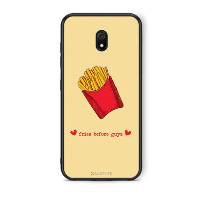 Xiaomi Redmi 8A Fries Before Guys Θήκη Αγίου Βαλεντίνου από τη Smartfits με σχέδιο στο πίσω μέρος και μαύρο περίβλημα | Smartphone case with colorful back and black bezels by Smartfits