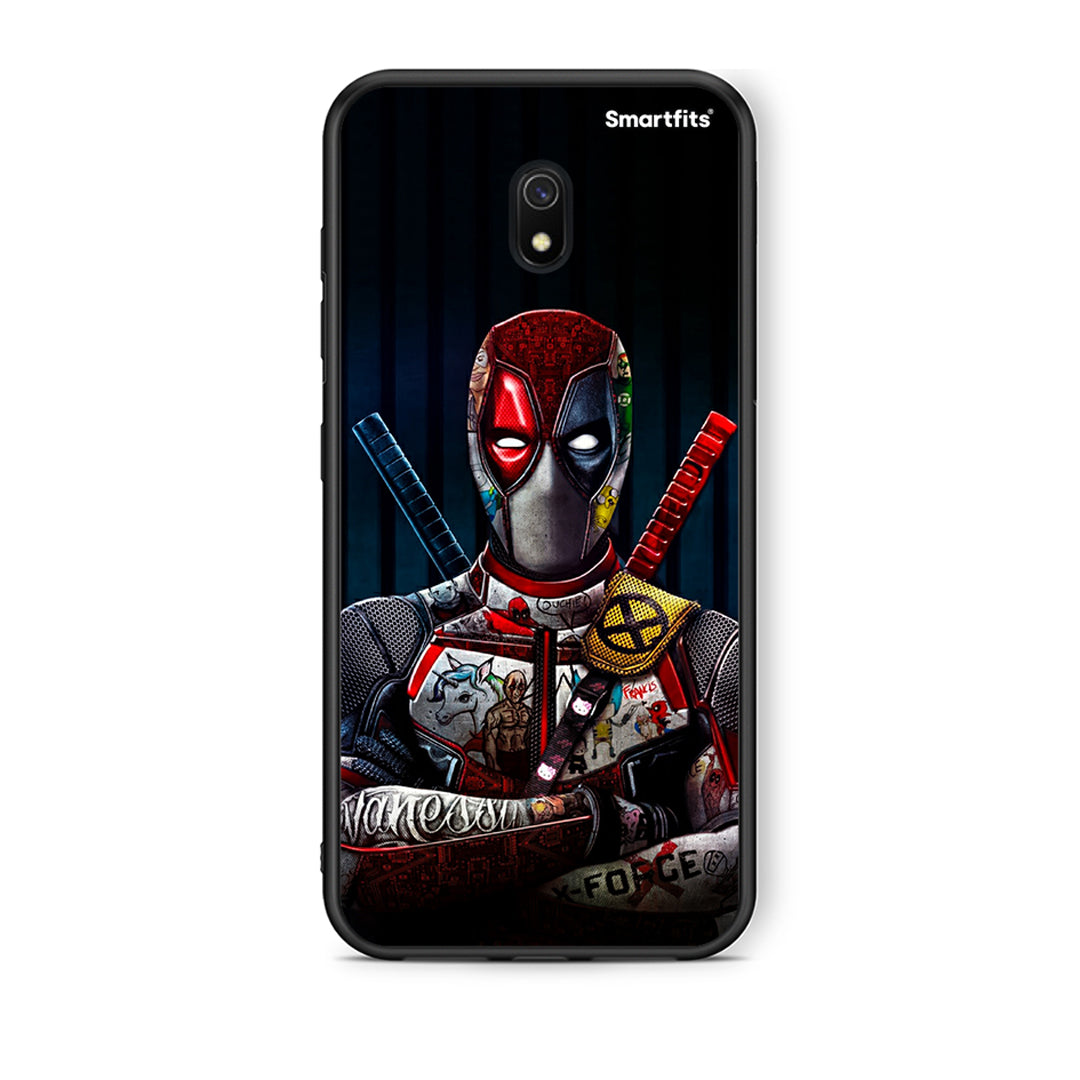 Xiaomi Redmi 8A Funny Guy θήκη από τη Smartfits με σχέδιο στο πίσω μέρος και μαύρο περίβλημα | Smartphone case with colorful back and black bezels by Smartfits