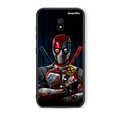 Xiaomi Redmi 8A Funny Guy θήκη από τη Smartfits με σχέδιο στο πίσω μέρος και μαύρο περίβλημα | Smartphone case with colorful back and black bezels by Smartfits