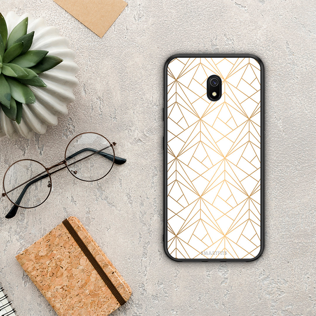 Geometric Luxury White - Xiaomi Redmi 8A θήκη