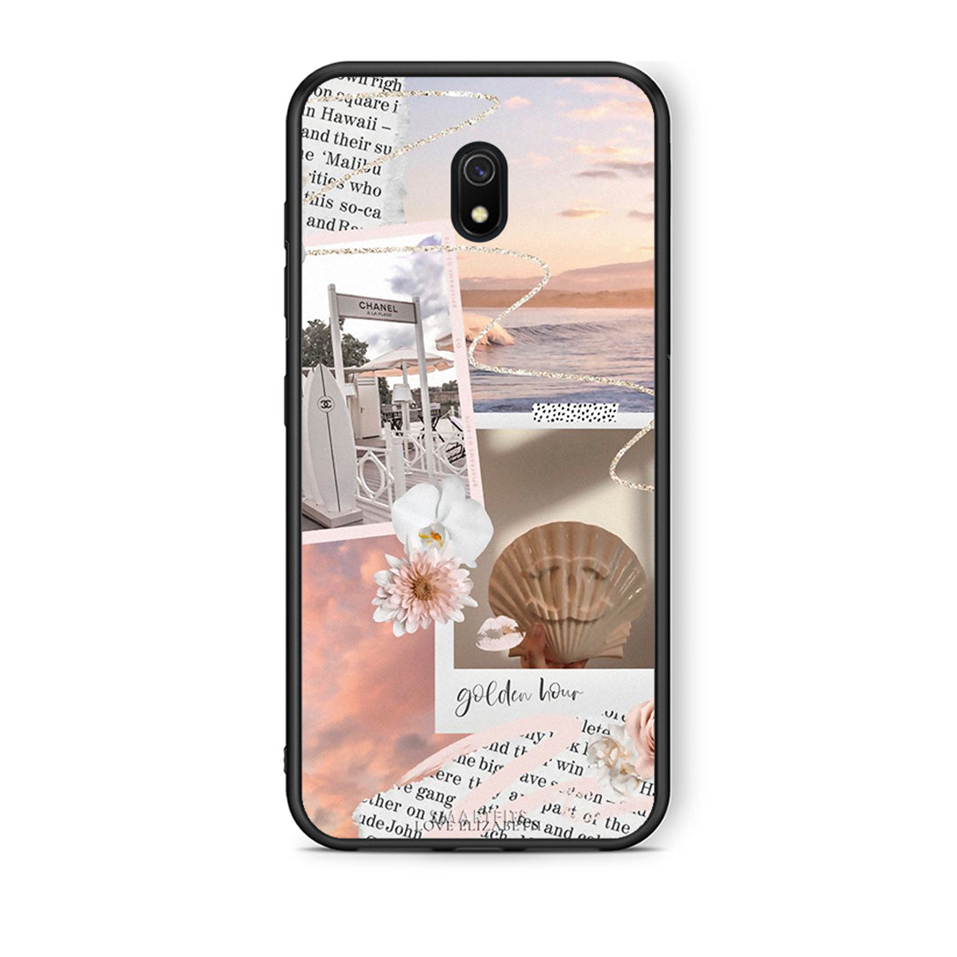 Xiaomi Redmi 8A Golden Hour Θήκη Αγίου Βαλεντίνου από τη Smartfits με σχέδιο στο πίσω μέρος και μαύρο περίβλημα | Smartphone case with colorful back and black bezels by Smartfits