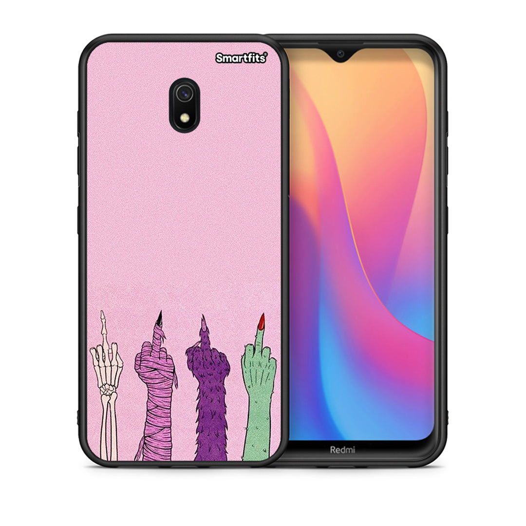 Θήκη Xiaomi Redmi 8A Halloween Be A Lady από τη Smartfits με σχέδιο στο πίσω μέρος και μαύρο περίβλημα | Xiaomi Redmi 8A Halloween Be A Lady case with colorful back and black bezels