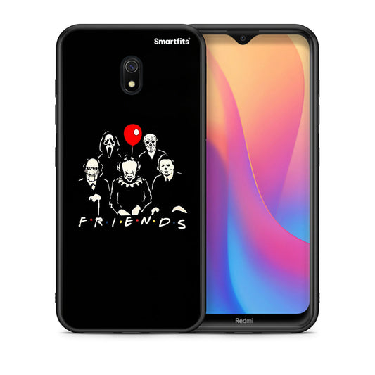Θήκη Xiaomi Redmi 8A Halloween Friends από τη Smartfits με σχέδιο στο πίσω μέρος και μαύρο περίβλημα | Xiaomi Redmi 8A Halloween Friends case with colorful back and black bezels