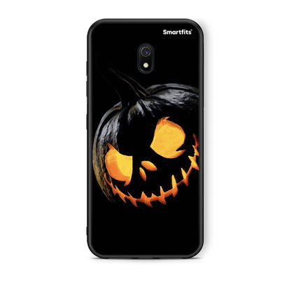 Xiaomi Redmi 8A Halloween Scary Pumpkin Θήκη από τη Smartfits με σχέδιο στο πίσω μέρος και μαύρο περίβλημα | Smartphone case with colorful back and black bezels by Smartfits