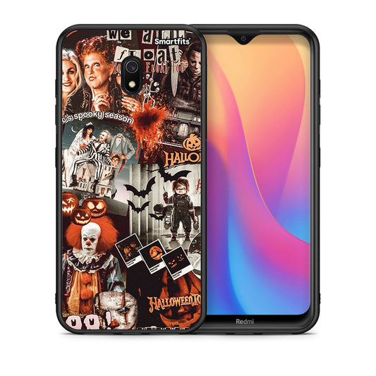 Θήκη Xiaomi Redmi 8A Halloween Spooky Season από τη Smartfits με σχέδιο στο πίσω μέρος και μαύρο περίβλημα | Xiaomi Redmi 8A Halloween Spooky Season case with colorful back and black bezels