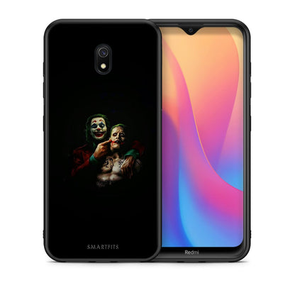 Θήκη Xiaomi Redmi 8A Clown Hero από τη Smartfits με σχέδιο στο πίσω μέρος και μαύρο περίβλημα | Xiaomi Redmi 8A Clown Hero case with colorful back and black bezels