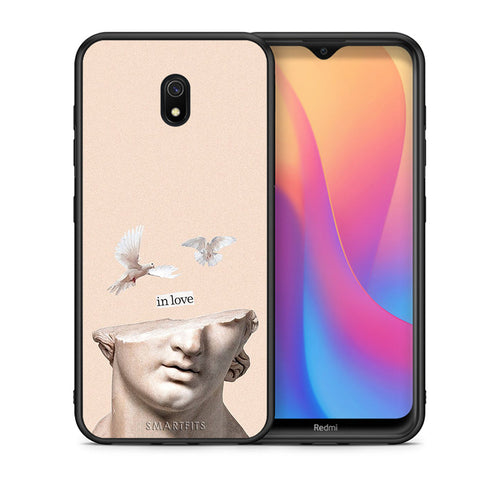 Θήκη Xiaomi Redmi 8A In Love από τη Smartfits με σχέδιο στο πίσω μέρος και μαύρο περίβλημα | Xiaomi Redmi 8A In Love case with colorful back and black bezels