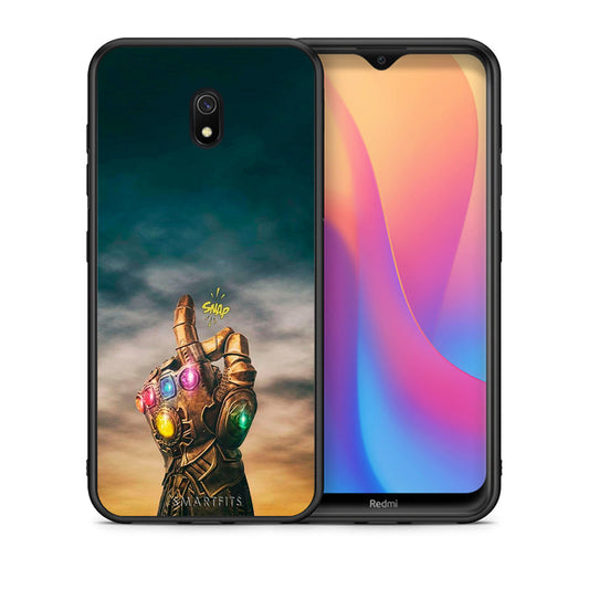 Θήκη Xiaomi Redmi 8A Infinity Snap από τη Smartfits με σχέδιο στο πίσω μέρος και μαύρο περίβλημα | Xiaomi Redmi 8A Infinity Snap case with colorful back and black bezels