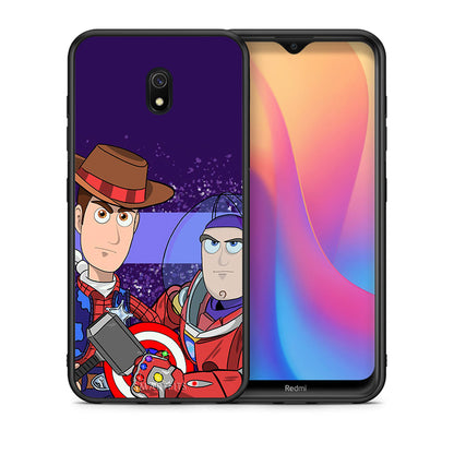 Θήκη Xiaomi Redmi 8A Infinity Story από τη Smartfits με σχέδιο στο πίσω μέρος και μαύρο περίβλημα | Xiaomi Redmi 8A Infinity Story case with colorful back and black bezels