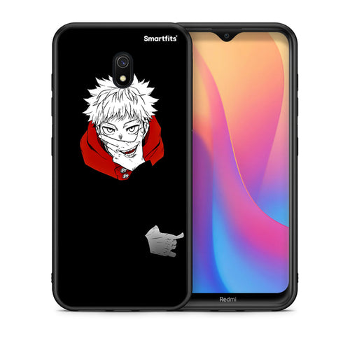 Θήκη Xiaomi Redmi 8A Itadori Anime από τη Smartfits με σχέδιο στο πίσω μέρος και μαύρο περίβλημα | Xiaomi Redmi 8A Itadori Anime case with colorful back and black bezels