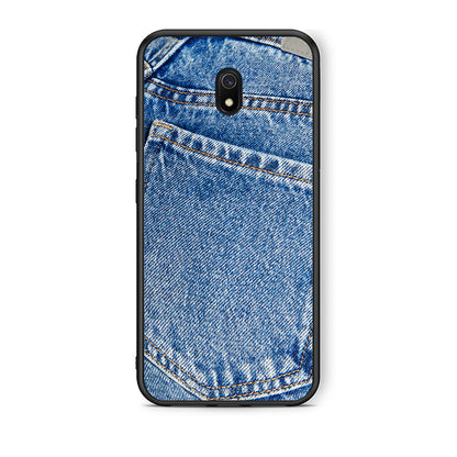Xiaomi Redmi 8A Jeans Pocket θήκη από τη Smartfits με σχέδιο στο πίσω μέρος και μαύρο περίβλημα | Smartphone case with colorful back and black bezels by Smartfits