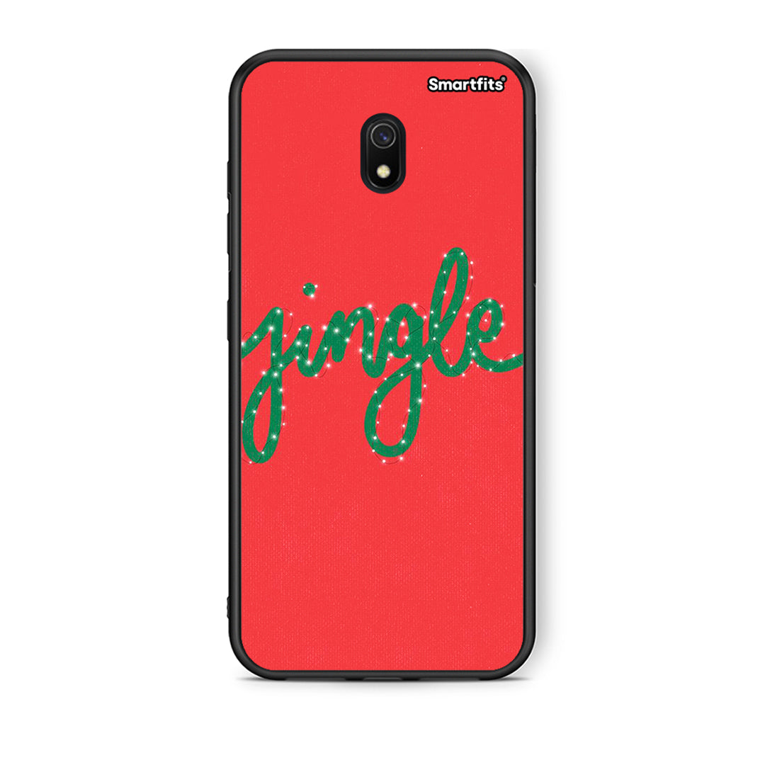 Xiaomi Redmi 8A Jingle Xmas θήκη από τη Smartfits με σχέδιο στο πίσω μέρος και μαύρο περίβλημα | Smartphone case with colorful back and black bezels by Smartfits