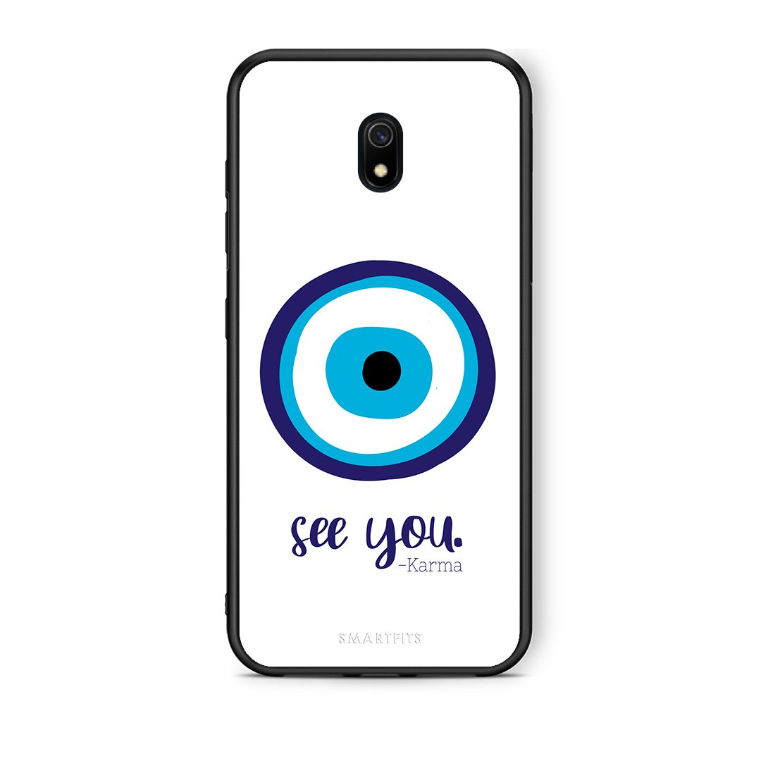 Xiaomi Redmi 8A Karma Says θήκη από τη Smartfits με σχέδιο στο πίσω μέρος και μαύρο περίβλημα | Smartphone case with colorful back and black bezels by Smartfits