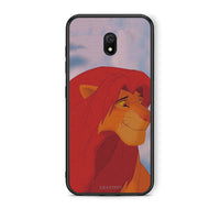 Thumbnail for Xiaomi Redmi 8A Lion Love 1 Θήκη Αγίου Βαλεντίνου από τη Smartfits με σχέδιο στο πίσω μέρος και μαύρο περίβλημα | Smartphone case with colorful back and black bezels by Smartfits