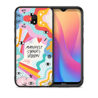 Thumbnail for Θήκη Xiaomi Redmi 8A Manifest Your Vision από τη Smartfits με σχέδιο στο πίσω μέρος και μαύρο περίβλημα | Xiaomi Redmi 8A Manifest Your Vision case with colorful back and black bezels