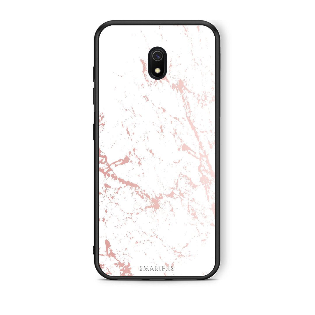 116 - Xiaomi Redmi 8A Pink Splash Marble case, cover, bumper