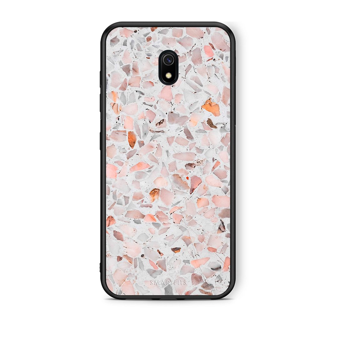 Xiaomi Redmi 8A Marble Terrazzo θήκη από τη Smartfits με σχέδιο στο πίσω μέρος και μαύρο περίβλημα | Smartphone case with colorful back and black bezels by Smartfits