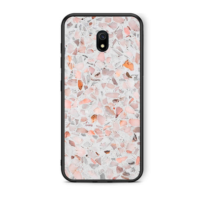 Xiaomi Redmi 8A Marble Terrazzo θήκη από τη Smartfits με σχέδιο στο πίσω μέρος και μαύρο περίβλημα | Smartphone case with colorful back and black bezels by Smartfits