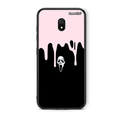 Xiaomi Redmi 8A Melting Halloween Mask Θήκη από τη Smartfits με σχέδιο στο πίσω μέρος και μαύρο περίβλημα | Smartphone case with colorful back and black bezels by Smartfits