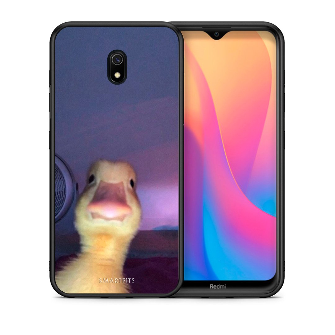 Θήκη Xiaomi Redmi 8A Meme Duck από τη Smartfits με σχέδιο στο πίσω μέρος και μαύρο περίβλημα | Xiaomi Redmi 8A Meme Duck case with colorful back and black bezels