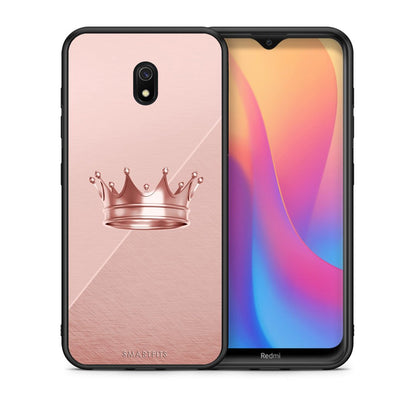 Θήκη Xiaomi Redmi 8A Crown Minimal από τη Smartfits με σχέδιο στο πίσω μέρος και μαύρο περίβλημα | Xiaomi Redmi 8A Crown Minimal case with colorful back and black bezels