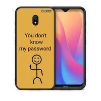 Thumbnail for Θήκη Xiaomi Redmi 8A My Password από τη Smartfits με σχέδιο στο πίσω μέρος και μαύρο περίβλημα | Xiaomi Redmi 8A My Password case with colorful back and black bezels