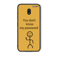 Thumbnail for Xiaomi Redmi 8A My Password Θήκη από τη Smartfits με σχέδιο στο πίσω μέρος και μαύρο περίβλημα | Smartphone case with colorful back and black bezels by Smartfits