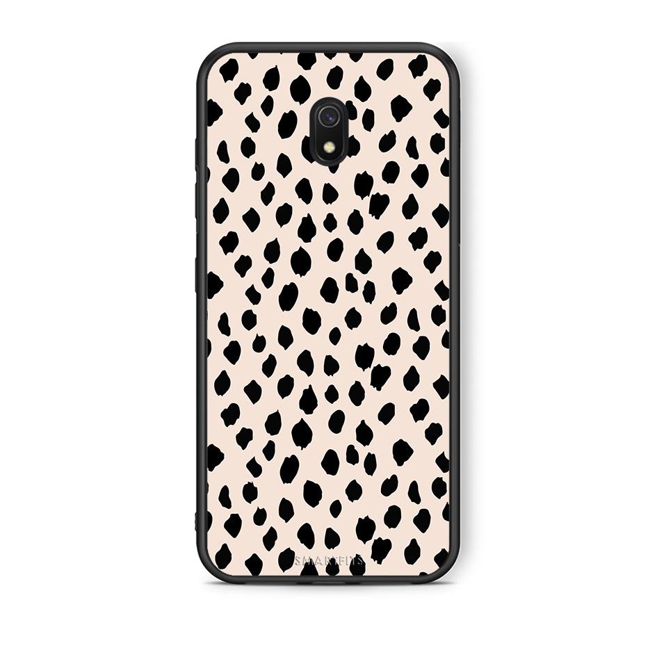 Xiaomi Redmi 8A New Polka Dots θήκη από τη Smartfits με σχέδιο στο πίσω μέρος και μαύρο περίβλημα | Smartphone case with colorful back and black bezels by Smartfits