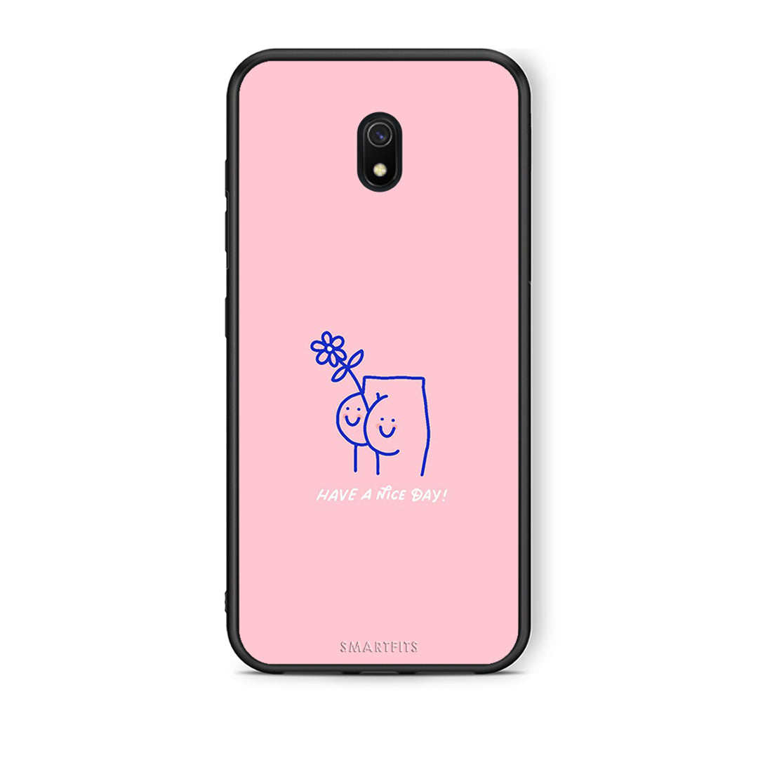Xiaomi Redmi 8A Nice Day θήκη από τη Smartfits με σχέδιο στο πίσω μέρος και μαύρο περίβλημα | Smartphone case with colorful back and black bezels by Smartfits