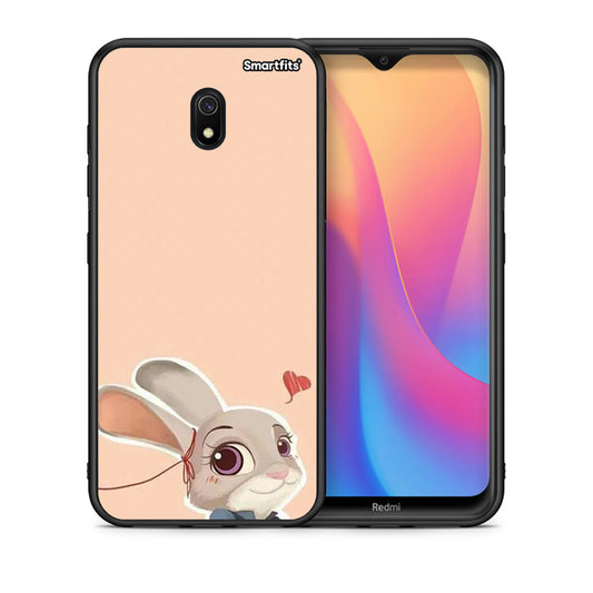 Θήκη Xiaomi Redmi 8A Nick Wilde And Judy Hopps Love 2 από τη Smartfits με σχέδιο στο πίσω μέρος και μαύρο περίβλημα | Xiaomi Redmi 8A Nick Wilde And Judy Hopps Love 2 case with colorful back and black bezels