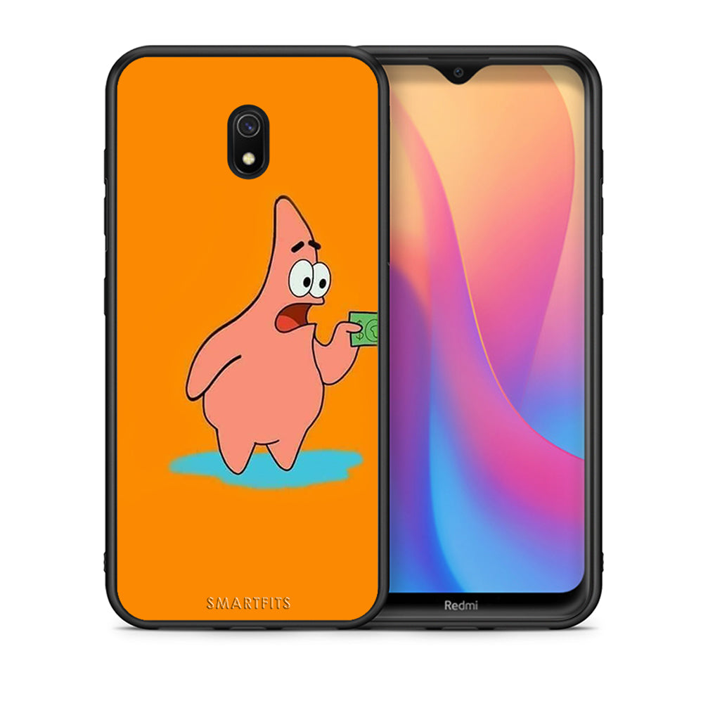 Θήκη Αγίου Βαλεντίνου Xiaomi Redmi 8A No Money 1 από τη Smartfits με σχέδιο στο πίσω μέρος και μαύρο περίβλημα | Xiaomi Redmi 8A No Money 1 case with colorful back and black bezels