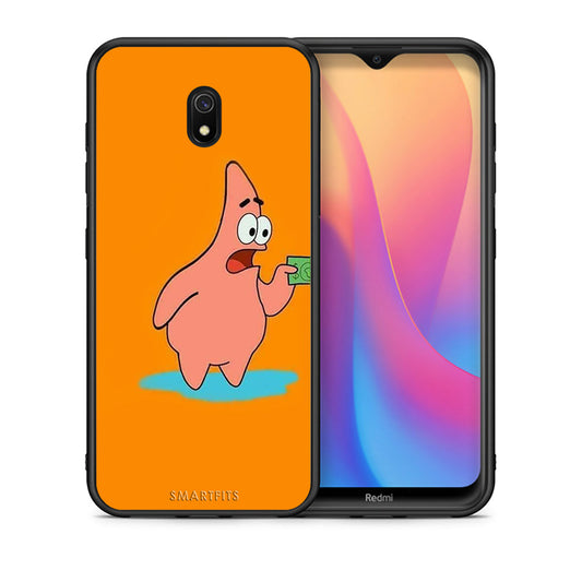 Θήκη Αγίου Βαλεντίνου Xiaomi Redmi 8A No Money 1 από τη Smartfits με σχέδιο στο πίσω μέρος και μαύρο περίβλημα | Xiaomi Redmi 8A No Money 1 case with colorful back and black bezels
