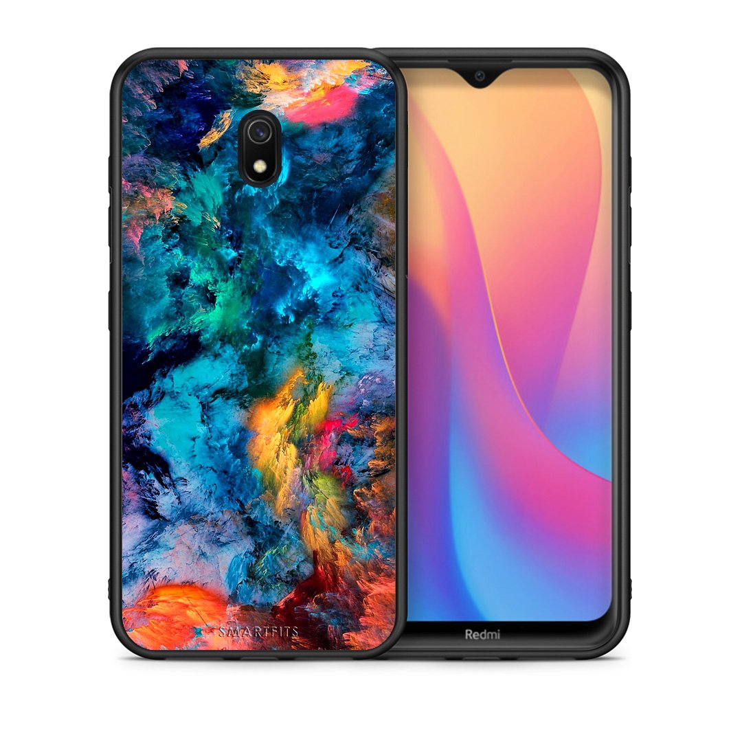 Θήκη Xiaomi Redmi 8A Crayola Paint από τη Smartfits με σχέδιο στο πίσω μέρος και μαύρο περίβλημα | Xiaomi Redmi 8A Crayola Paint case with colorful back and black bezels