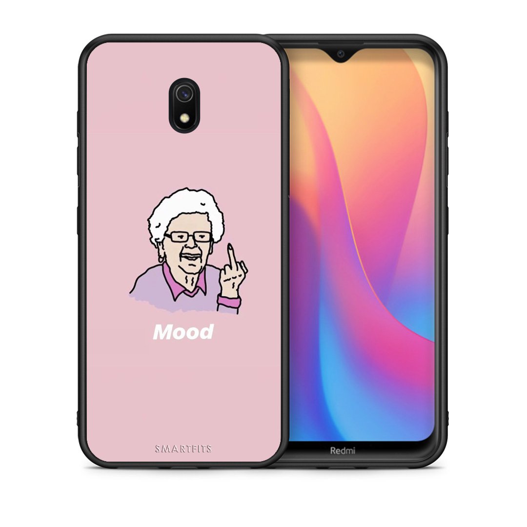Θήκη Xiaomi Redmi 8A Mood PopArt από τη Smartfits με σχέδιο στο πίσω μέρος και μαύρο περίβλημα | Xiaomi Redmi 8A Mood PopArt case with colorful back and black bezels