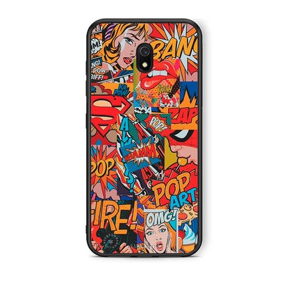 Xiaomi Redmi 8A PopArt OMG θήκη από τη Smartfits με σχέδιο στο πίσω μέρος και μαύρο περίβλημα | Smartphone case with colorful back and black bezels by Smartfits