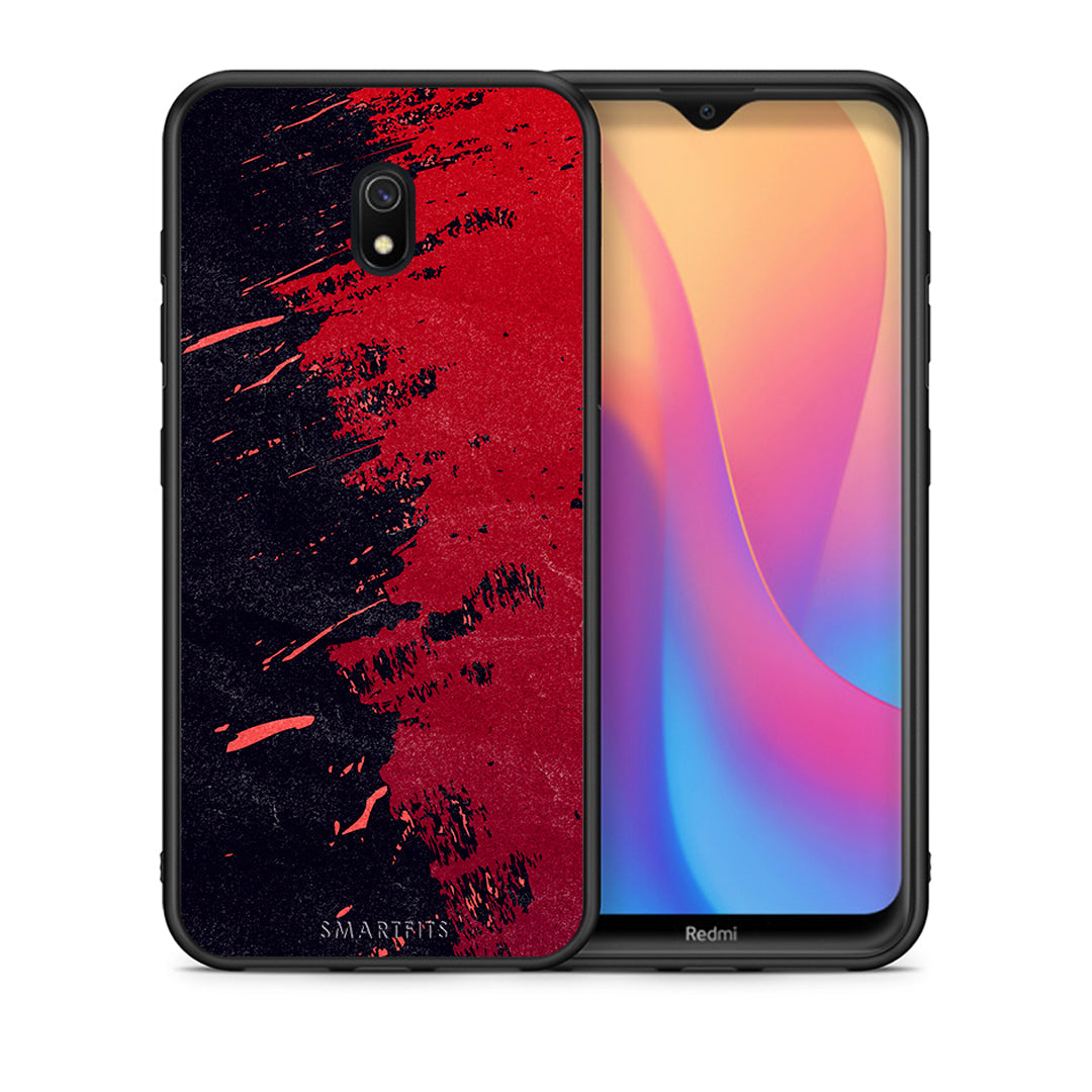 Θήκη Αγίου Βαλεντίνου Xiaomi Redmi 8A Red Paint από τη Smartfits με σχέδιο στο πίσω μέρος και μαύρο περίβλημα | Xiaomi Redmi 8A Red Paint case with colorful back and black bezels