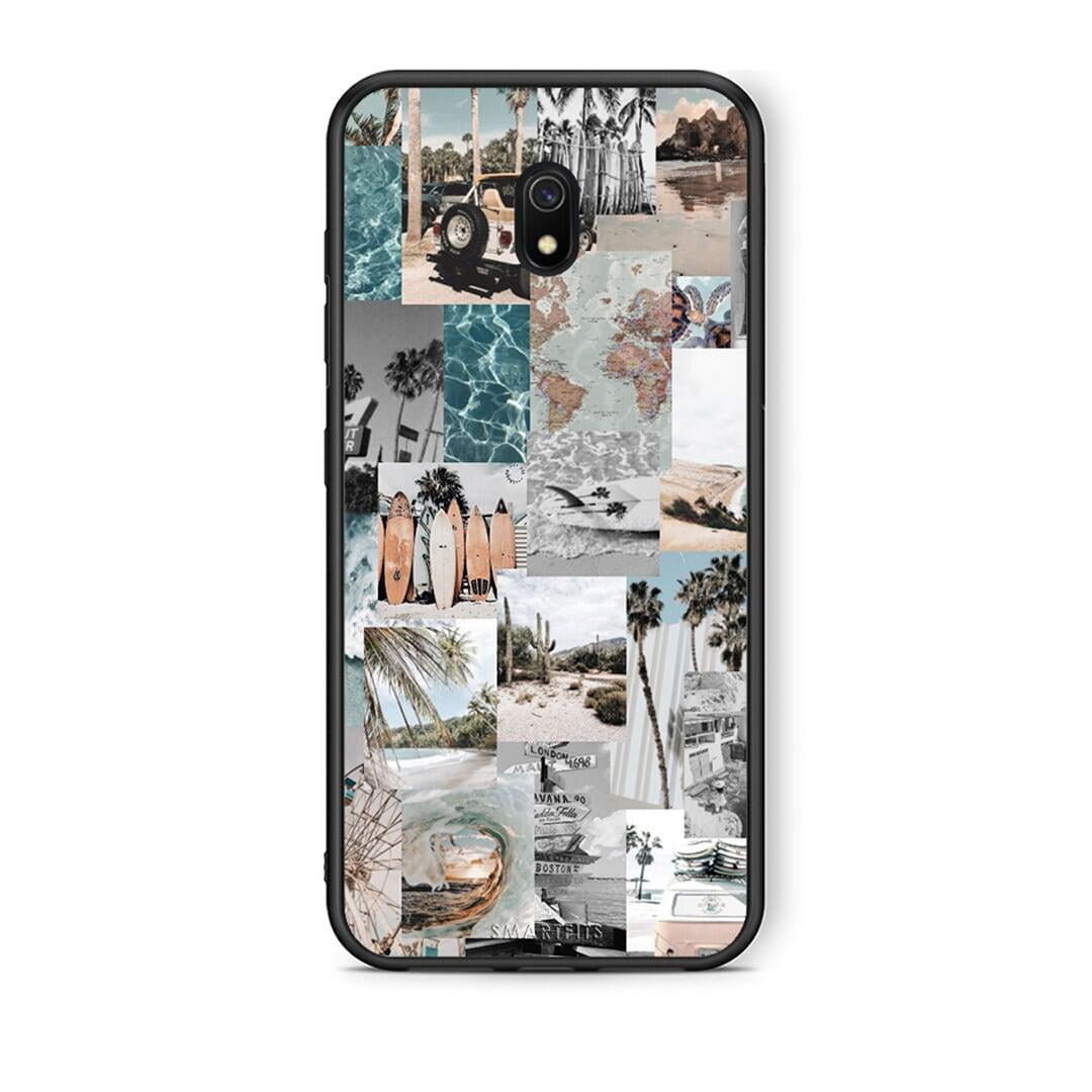 Xiaomi Redmi 8A Retro Beach Life Θήκη από τη Smartfits με σχέδιο στο πίσω μέρος και μαύρο περίβλημα | Smartphone case with colorful back and black bezels by Smartfits
