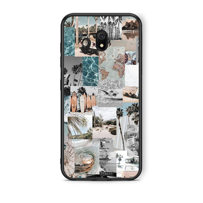 Xiaomi Redmi 8A Retro Beach Life Θήκη από τη Smartfits με σχέδιο στο πίσω μέρος και μαύρο περίβλημα | Smartphone case with colorful back and black bezels by Smartfits