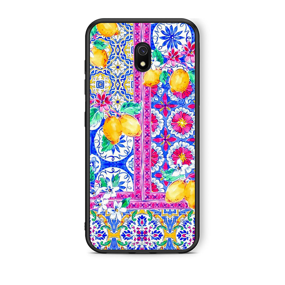 Xiaomi Redmi 8A Retro Spring θήκη από τη Smartfits με σχέδιο στο πίσω μέρος και μαύρο περίβλημα | Smartphone case with colorful back and black bezels by Smartfits