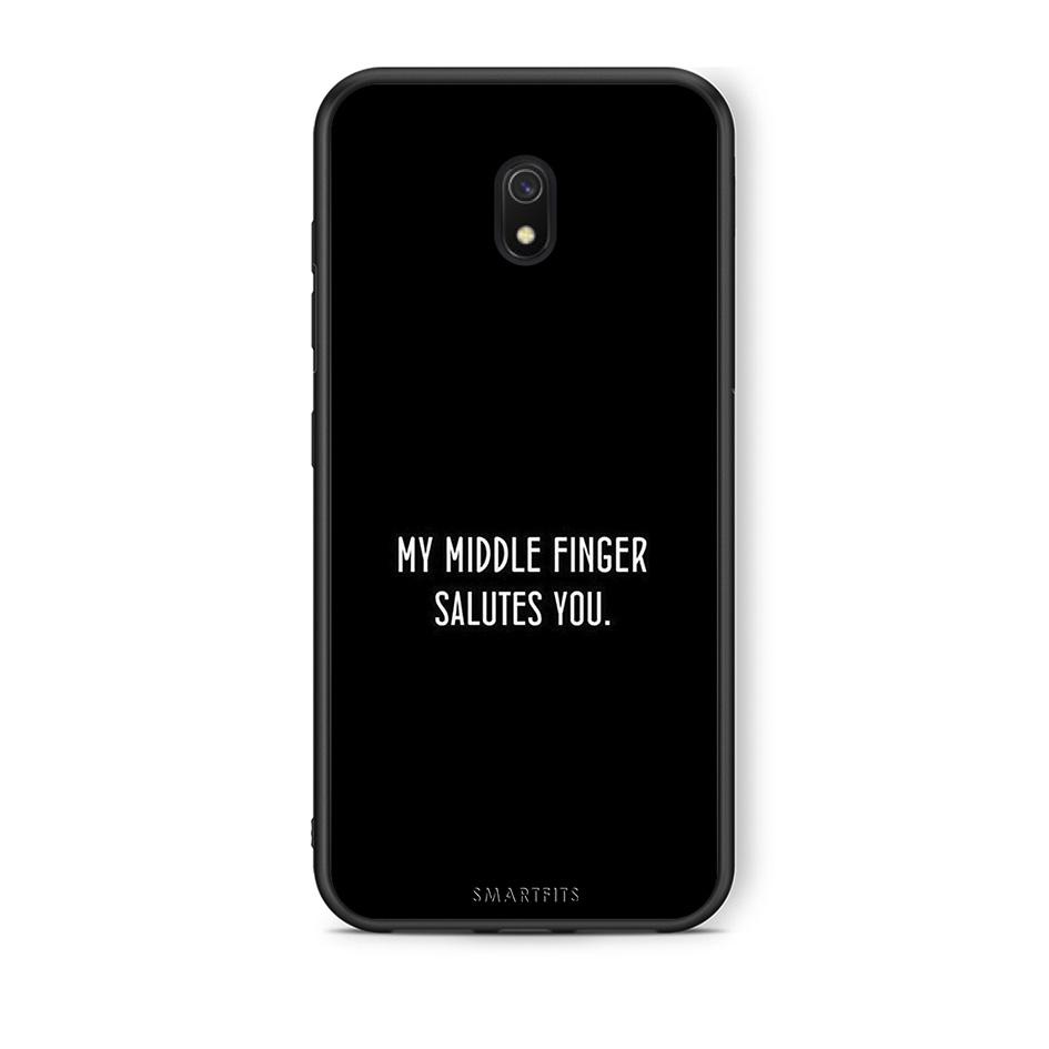 Xiaomi Redmi 8A Salute θήκη από τη Smartfits με σχέδιο στο πίσω μέρος και μαύρο περίβλημα | Smartphone case with colorful back and black bezels by Smartfits