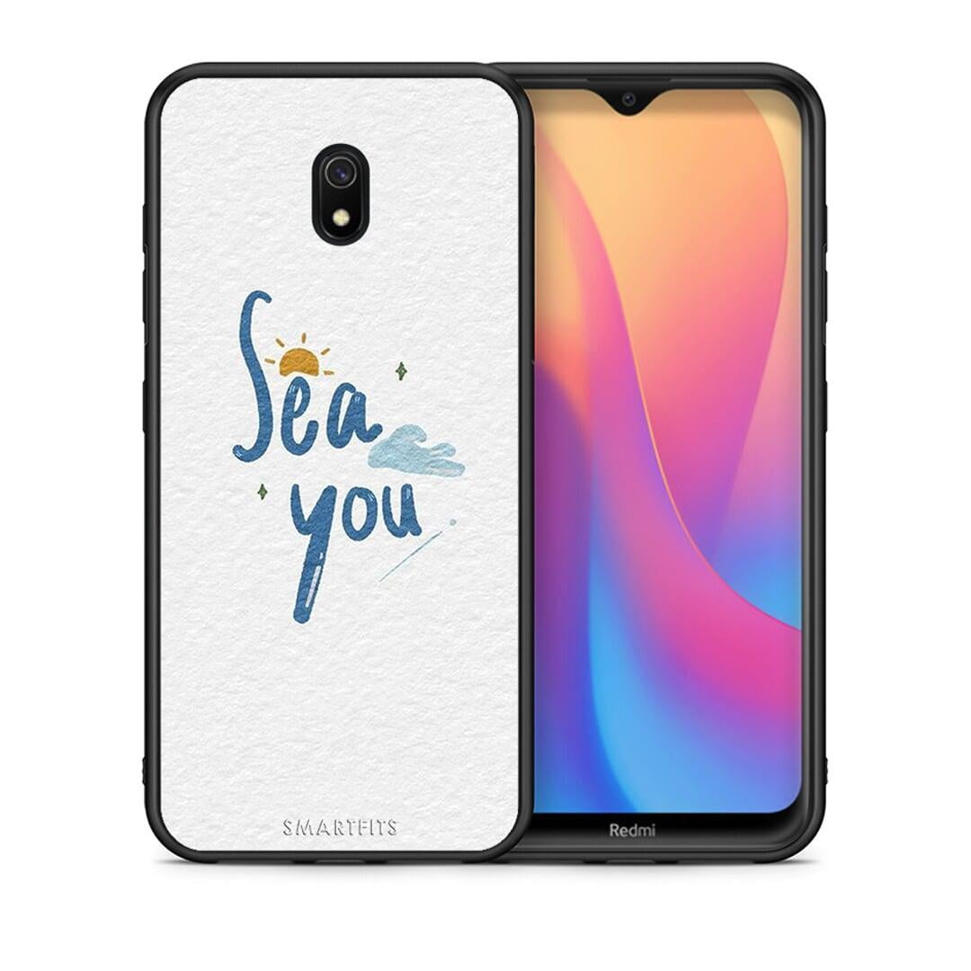 Θήκη Xiaomi Redmi 8A Sea You από τη Smartfits με σχέδιο στο πίσω μέρος και μαύρο περίβλημα | Xiaomi Redmi 8A Sea You case with colorful back and black bezels